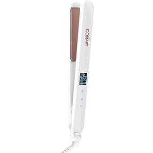 Conair Double Ceramic Flat Iron, 1-inch Digital Flat Iron (1-inch Digital Display, White)