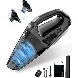 Car Vacuum, 12000Pa Handheld Vacuum Cordless with Brushless Motor, aspiradora para carro with HEPA Filter for Car Home Pet Hair