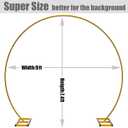 LANGXUN 9ft Large Size Metal Circle Balloon Arch Stand Decoration, Indoor Outdoor Arch Frame for Birthday Wedding Graduation Decorations and Event Party Supplies, Baby Shower Photo Background