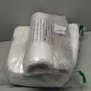 AAAAAcessories D-Shaped Chair Cushions, 2" Thick Dining Chair Pads with Ties and Removable, Machine-Washable Cover, 17" x 16", Set of 4, Oatmeal Beige