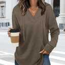 Women Hoodies Fall Fashion 2026 Lightweight Halloween Sweater Tops Long Sleeve Shirts Brown Plaid (3X-Large, Coffee)
