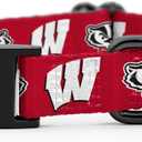 Wisconsin Badgers Collars and Leashes | Officially Licensed | Fits All Pets! (Large Collar)