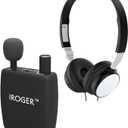 IROGER Hearing Amplifier Rechargeable Hearing Device with Standard Headphone Personal Sound Amplifier PSAP for Ears, Seniors, Directional Microphone