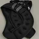 ZELUS Weighted Vest, 16 lb Weight Vest with Reflective Stripe for Workout, Strength Training, Running, Fitness, Muscle Building, Weight Loss, Weightlifting (Black)