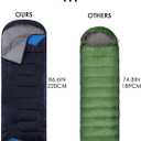 Sleeping Bags for Adults Backpacking Lightweight Waterproof- Cold Weather Sleeping Bag for Girls Boys Mens for Warm Camping Hiking Outdoor Travel Hunting with Compression Bags, 7.9''-14.2''