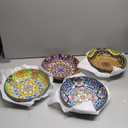 vancasso Pasta Bowls, 42 oz Ceramic Salad Bowls of 4,Large Corlorful Serving Bowls for Kitchen, Dishwasher & Microwave Safe Soup Bowls, Pasta Plates