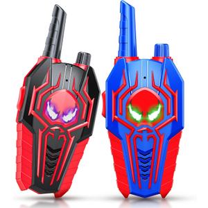 Cool Walkie Talkies for Boys Kids: Gifts Toys for 3 4 5 6 7 8 Year Old Boys Ages 5-7 Kids Walkie Talkies 2 Pack Outdoor Hiking Toy Age 3-8 Year Old Boy Girl Christmas Birthday Gifts Stocking Stuffers (Black Blue)
