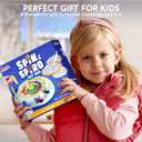 Klever Kits Spin Art for Kids, 2-in-1 Spin Spiro Machine Kit, Arts & Crafts Paint for Boys & Girls, Painting Spinner Toys Kits, DIY Birthday Gifts for Kids Age 6 and up