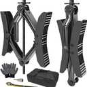 Camper Wheel Chock Stabilizer 2 Sets for RV Travel Trailer Heavy Duty X-Shaped RV Stabilizer Wheel Chock Anti-Move Tire Wheel Chock