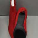 DREAM PAIRS Women's Kitten Heel Ankle Boots Pointed Toe Side Zipper Fall Leather Ankle Booties for Office Work (6.5, Red)