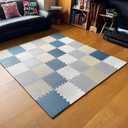 MioTetto Baby Play Mat, Soft Foam Floor Tiles for Kids. Adjustable Interlocking Foam Tiles, Fits with 74x74 Playpen Baby mat for Crawling & Development, Safe & Non-Toxic Playmat for Babies 6-12 Months, 36 Tiles
