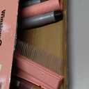 Artificial Turf Rake with Steel Telescopic Handle, 32 to 55 Inch 3 Piece-Pole Easy Storage Design, Garden Hand Boom Rake for Artificial Grass, Carpet Pet Hair, Lawn Leaves and Debris Remove, Pink