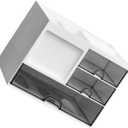 VOSAREA Multi-Drawer Desktop Storage Box Large Capacity Organizer for Office Supplies School Stationery and Makeup  Stackable Drawer Style Dividers