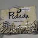 Pidada Hand Towels Set of 4 Leaf Pattern 100% Cotton Absorbent Soft Decorative Towel for Bathroom (Light Brown)