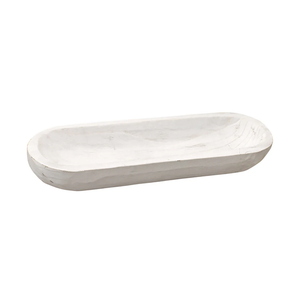 White Oval Bowl