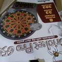 Arachnid Cricket Pro 650 Standing Electronic Dartboard with 24 Games, 132 Variations, and 6 Soft-Tip Darts Included, Brown,E650FS-BK3
