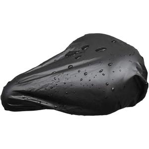 Kisangel 6pcs Wide Bike Seat Covers Bike Saddle Rainproof Cover PVC Protective Elastic Fit