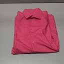 Mens Grade 3.5 Wrinkle-Resistant Dress Shirts Men's Long Sleeve Button Down Work Shirt for Men (Pink, M)