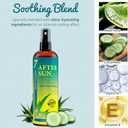 Seven Minerals NEW Cooling After Sun Spray with Aloe Vera - For Skin & Face with Instant Sunburn Relief. Unlike Regular Aftersun Lotion With Cucumber & Vitamin E (12 Fl Oz)