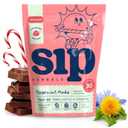 2 x Sip Herbal Coffee Alternative Herbal Tea - Boost Energy & Focus - Caffeine Free Organic Coffee Substitute Made with Carob, Dandelion, Chicory - Peppermint Mocha (30 Servings) - Loose Leafs (EXP 08/01/26)