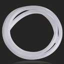 Feelers Flexible PVC Latex Tubing, 5/8 Inch ID Highly Elastic Hybrid Vinyl Tube Household Garden Water Air Hose Transport, Frosted White, 16.4Ft