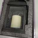 Memorial Lantern with Card - Sympathy Gift for Loss of Mom/Dad/Loved One, Bereavement Keepsake with Flickering Flame, Memory Lamp for Funeral Remembrance or Celebration (Black)