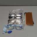 NOVIVON Reading Glasses +2.0 with 5 Cases – Blue Light Blocking Readers for Women & Men, Computer eye glasses, Cheaters