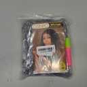 9 Packs Goddess Box Braids Crochet Hair 8 Inch Grey Boho Box Braids with Curly Ends Synthetic Crochet Hair for Women, Gray