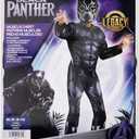 MARVEL Boys Deluxe Black Panther Costume, Kids Superhero Halloween Costume, Child - Officially Licensed (Black), L (12-14)