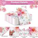 Tatuo 100 Pcs Floral Guest Napkins 3 Ply Watercolor Flower Dinner Paper Napkins Decorative Disposable Paper Hand Towels for Wedding Birthday Baby Shower Bridal Shower Tea Party Decor (4 x 8 Inch)