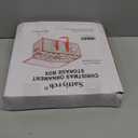 Sattiyrch Plastic Christmas Ornament Storage Box with Trays,Customizable Dividers, Dust-Proof Durable Ornament Organizer Holder,Christmas Storage Containers,Holds 128 x 3 inch Ornaments