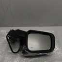 Left Driver Side Mirror Fits 2014-2021 Jeep Grand Cherokee 2022 Grand Cherokee WK With Power Folding Heated Turn Signal Mirror Memory Blind Spot Puddle Light Black Replace#5VB45AXRAB(18Pins)