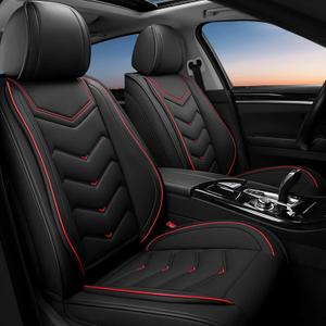 Car Seat Covers Fit for Ford transit-250 2000-2026, Stylish Sport Seat Covers, Waterproof Wear-Resistant Premium Nappa Leather Car Seat Cover.(2 Pcs Front/Black)