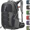 Maelstrom Hiking Backpack,Camping Backpack,40L Waterproof Hiking Daypack with Rain Cover,Lightweight Travel Backpack,Black