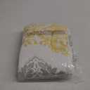 CASAAGUSTO Boho Throw Blanket - Yellow and Gray Damask Decorative Blankets with Tassel, Printed Flannel Bohemian Blanket for Chair, Bed, Sofa, Couch(50 * 60, Yellow and Gray Damask)