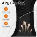 Dooradar Cat Harness and Leash Set, Escape Proof Safe Adjustable Kitten Vest Harnesses for Walking, Easy Control Soft Breathable Mesh Jacket with Reflective Strips for Cats, Black, M