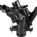 X AUTOHAUX 2702000315 Engine Coolant Thermostat Housing Assembly for Mercedes-Benz CLA250 2014-2016