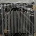 No Pawblems Free Standing Dog Gate with Door, 30'' Tall Foldable Dog Fence for Indoor & Outdoor, Up to 78 Inch Extra Wide Puppy Gate for Stairs, Hallways, Doorways, Deck, Yard (Black, 3 Panels)