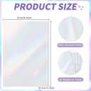 36 Sheets Holographic Sticker Paper,Holographic Laminate Sheets,A4 Size Clear Vinyl Sticker Sheets Self-Adhesive Rainbow Overlay Sheets,11.7 x 8.3 Inches（Laser）