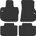 Car Floor Mat for BMW X3 G01 X4 G02 Custom Fit 2018 2019 2020 2021 2022 2023 2024 Black White Rubber Auto Floor Liners Set All Weather Protection Heavy Duty Odorless