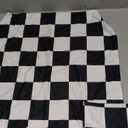 Black and White Checkered Pillow Cover, Cute Pillow Covers 18x18 Set of 2, Vintage Decorative Couch Sofa Pillow Covers, Square Waterproof Faux Linen Outdoor Throw Pillow Covers