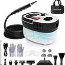 Steam Cleaner for Home & Car Detailing, 2500W High Pressure Portable Steamer with 6-Level Adjustable Steam, 15s Heat-Up, 9.8ft Long Hose, ANSI Z87.1 Goggles, 17-Pcs Kit for Tile, Grout, Hardwood