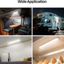 12v LED Interior Light BarCT CAPETRONIX 120LEDs 1500LM 8W DC 12 Volt led Strip Lights with ON/Off Switchfor Enclosed Cargo Trailer, Car RV Van Truck Lorry Camper Boat Caravan Motorhome (10Pack)