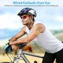 USB C Headphones Over Ear Hooks for Samsung Galaxy S26 Ultra S25 S24 S23 S22, Wrap Around Ear Buds with Loops Mic Type C Earphones Running Sport Wired Earbuds for iPhone 17 e 16 15 Pro Max Plus Air