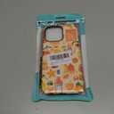 Compatible with iPhone 15 Pro Max, Anti-Scratch Frosted Case Cover,Orange Aesthetic Collage Fruit