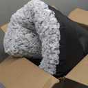 KSIIA Washable Dog Bed Deluxe Plush Dog Crate Beds Comfy Kennel Pad Anti-Slip Pet Sleeping Mat for Large, Jumbo, Medium, Small Dogs Breeds, 35" x 23", Gray (35.0"L x 23.0"W x 3.5"Th, Grey)