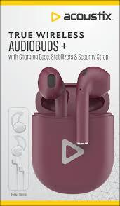 Acoustix™ True Wireless Earbuds - Burgundy