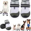 Dog Shoes for Large Small Medium Dogs, Dog Boots & Paw Protectors to Prevent Licking, Anti-Slip Dog Booties with Reflective for Hot Pavement, Outdoor Hiking, Hardwood Floors, Winter Snow (Size 7)
