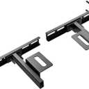 Thickened Headboard Brackets For Metal Bed Frame, Suitable For Double Bed, Standard Beds, Queen Beds, And King Bed, Adjustable Headboard Brackets With Footboard Extension Kit, Matte Black , 2 PCS