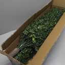 36" Artificial Boxwood Topiary Trees with Ground Spike Set of 2, Outdoor 3ft Faux Boxwood Topiaries Cone Bushes Trees Fake Shrubs Plants Front Porch Decor Outside Garden
